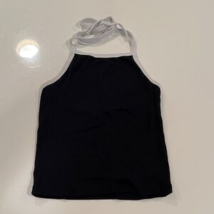 Forever 21 Black Tank Top with White Trim